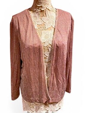 Vintage Michelangelo metallic sparkle cardigan